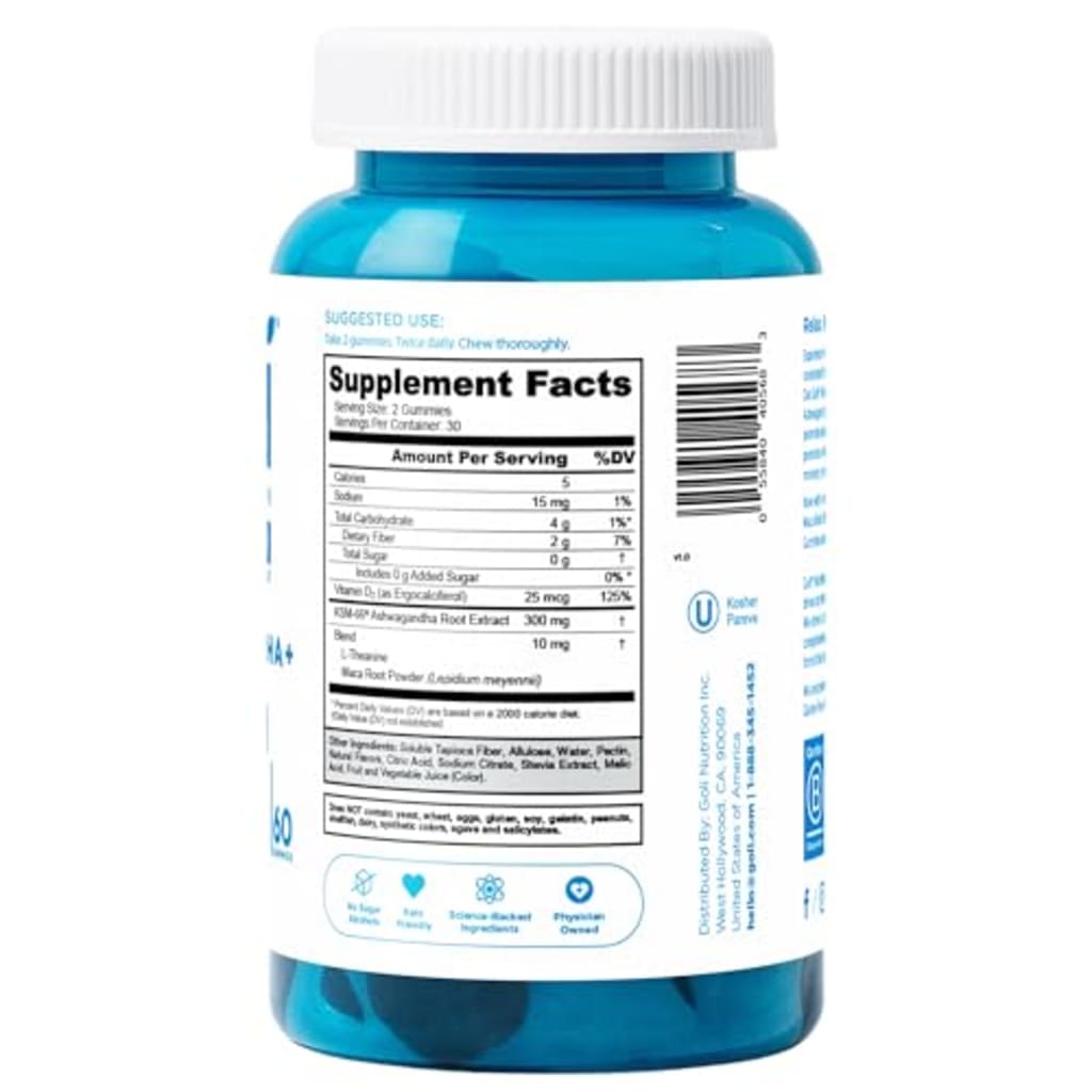 GoIi Zero Sugar™ Ashwagandha Gummies - Calm Energy+Immaune Support